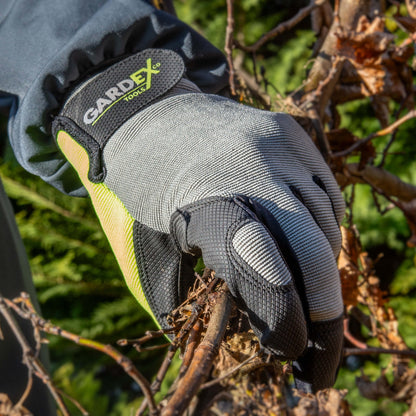 Gardex Manusi pentru gradina piele sintetica si spandex LUXE GX