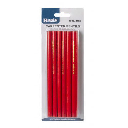Basic Set 12 creioane de tamplarie lemn BS