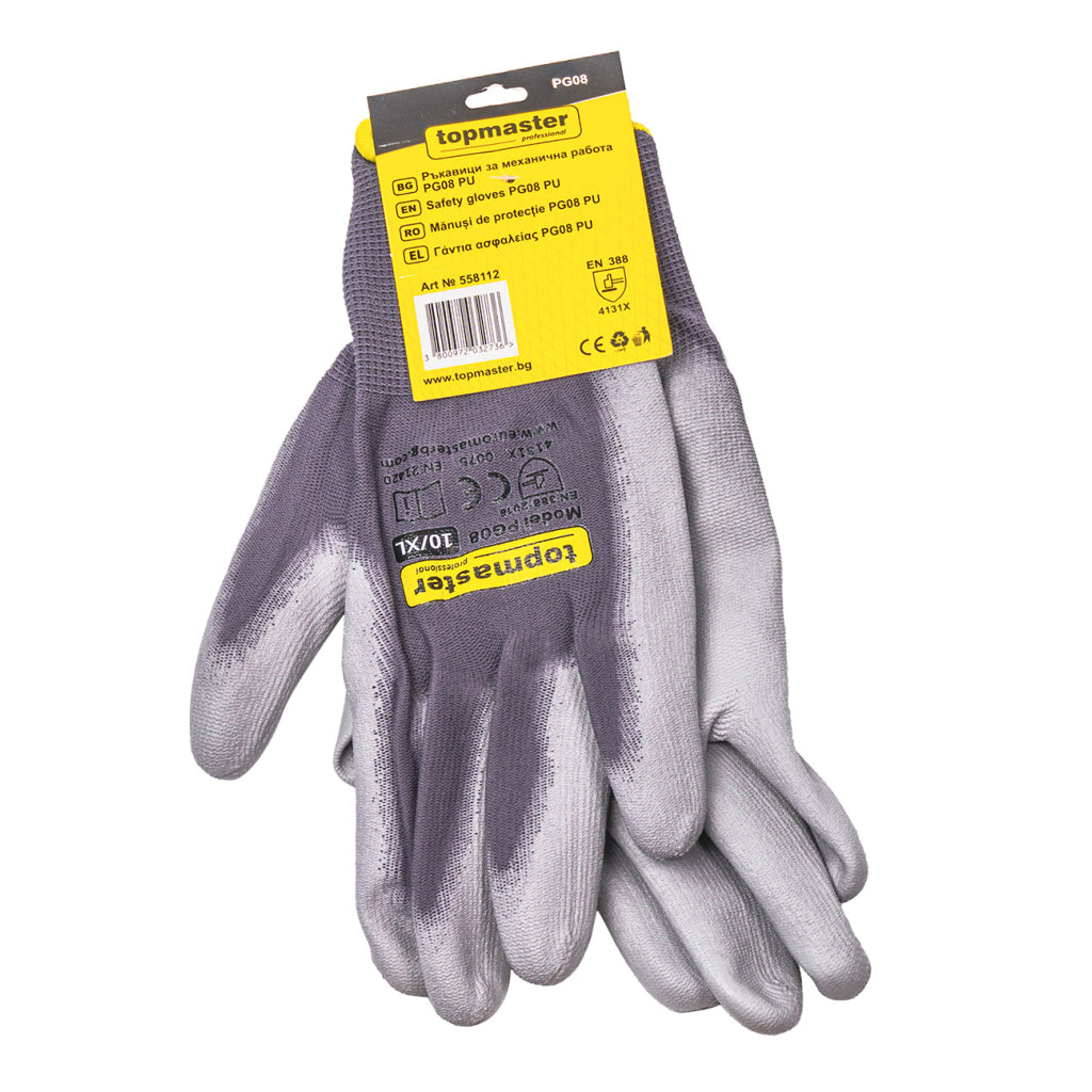 Top Master Pro Manusi de lucru PU M10 gri TMP-PG08
