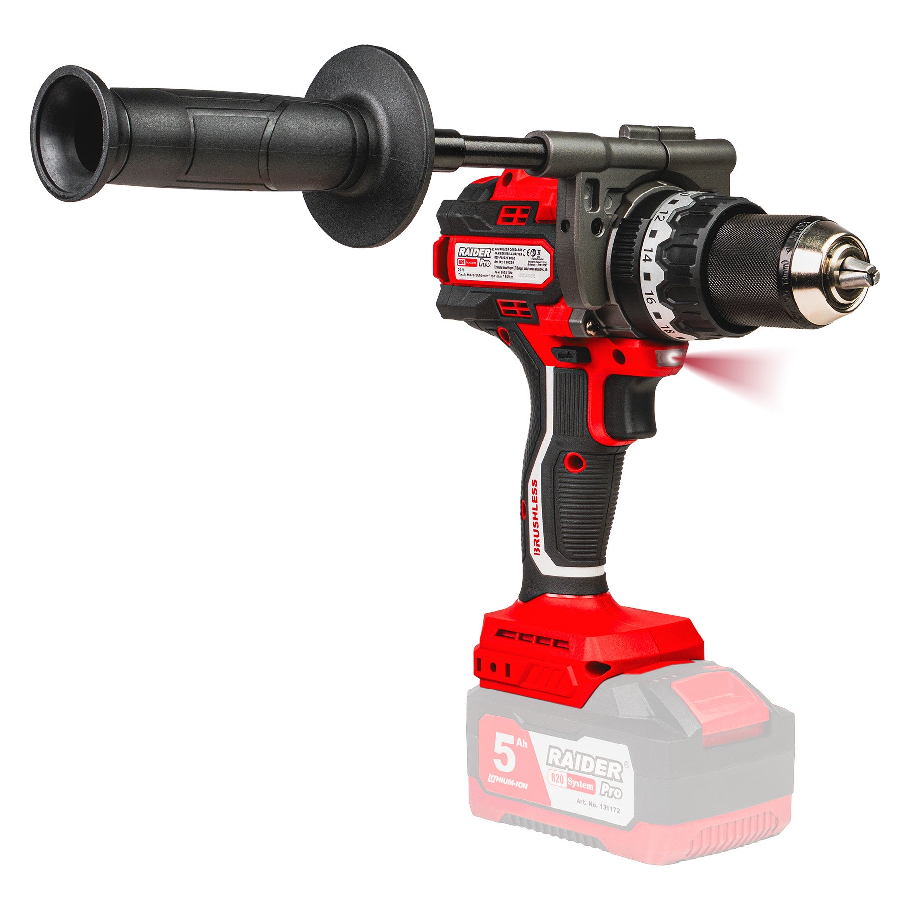 Raider R20 Masina de gaurit si insurubat 20V 160Nm SOLO RDP-PBID20