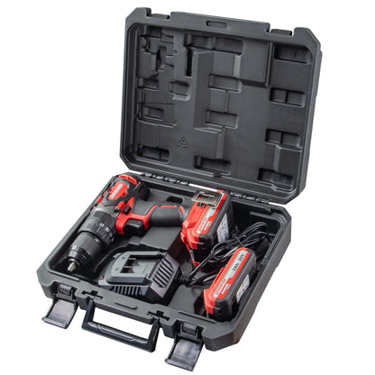 Raider Industrial Masina de gaurit cu percutie 20V 2x2Ah 62Nm RDI-CDB02