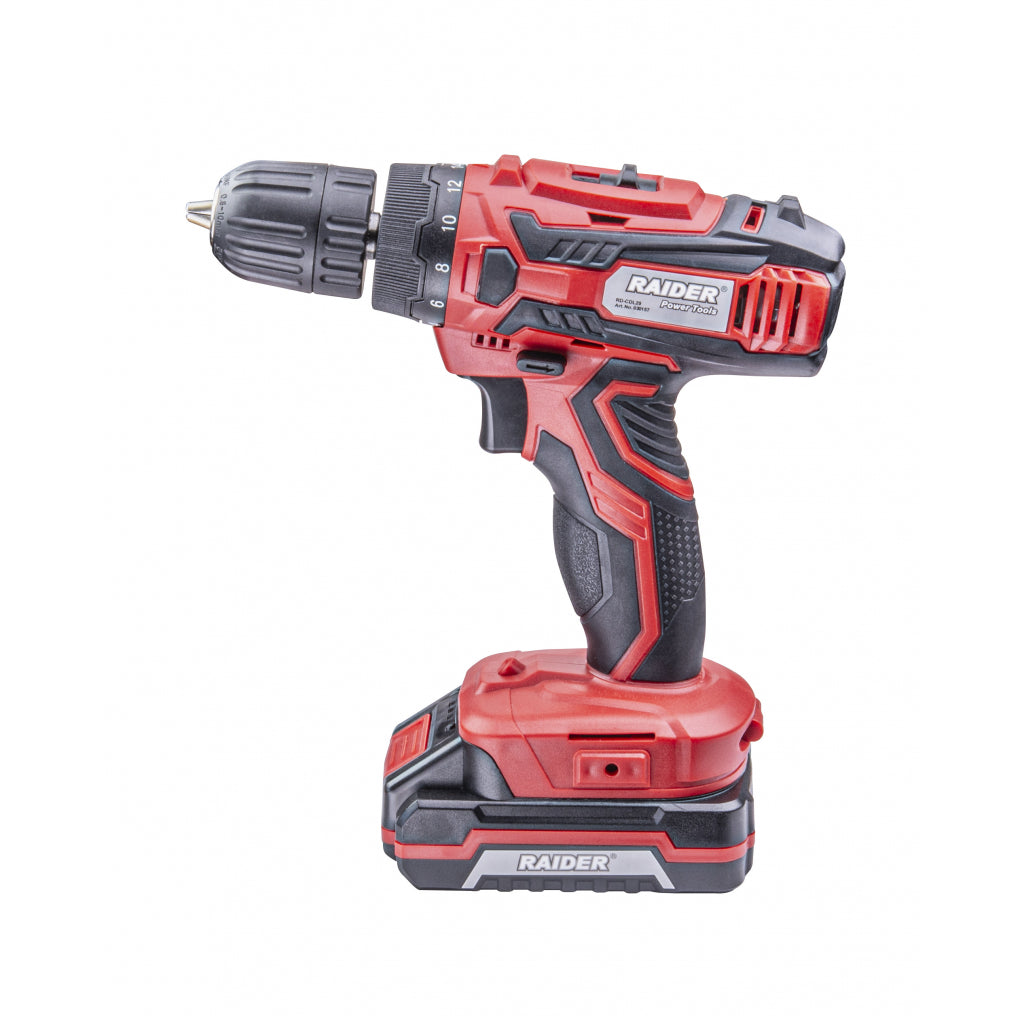 Raider Masina de gaurit si insurubat 18V 2x1.5Ah 28Nm RD-CDL29