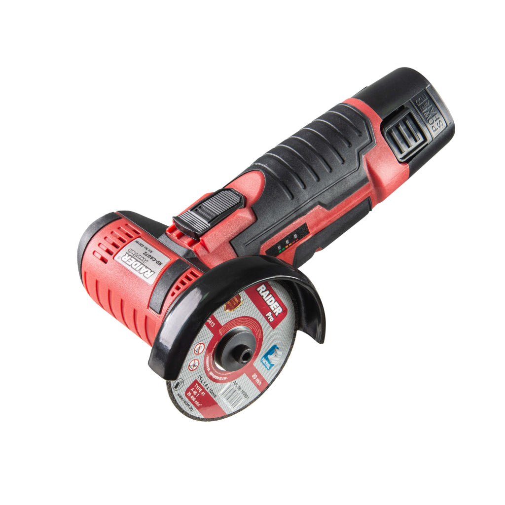 Raider Polizor unghiular cu acumulator12V 2Ah 75x10mm RD-CAG72