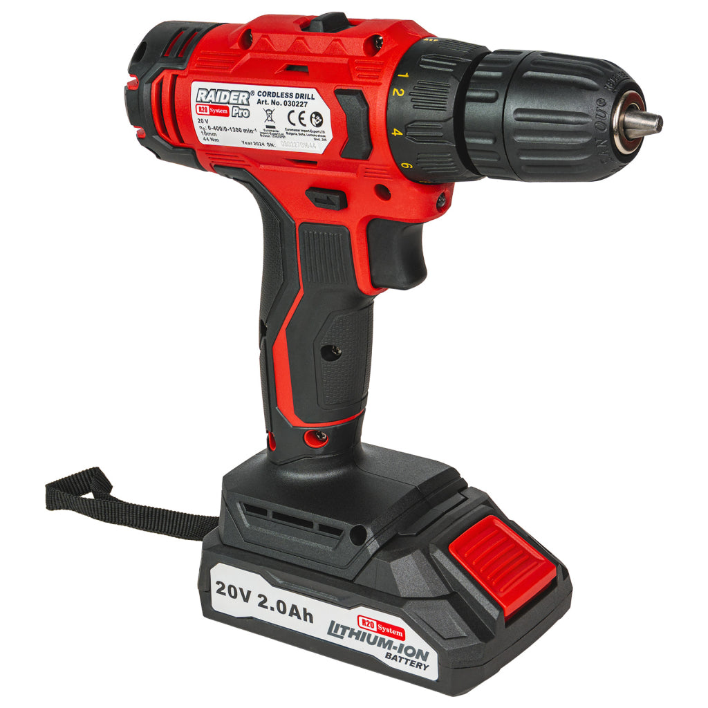 Raider R20 Masina de gaurit si insurubat 20V 2Ah 44Nm RDP-SPCD20