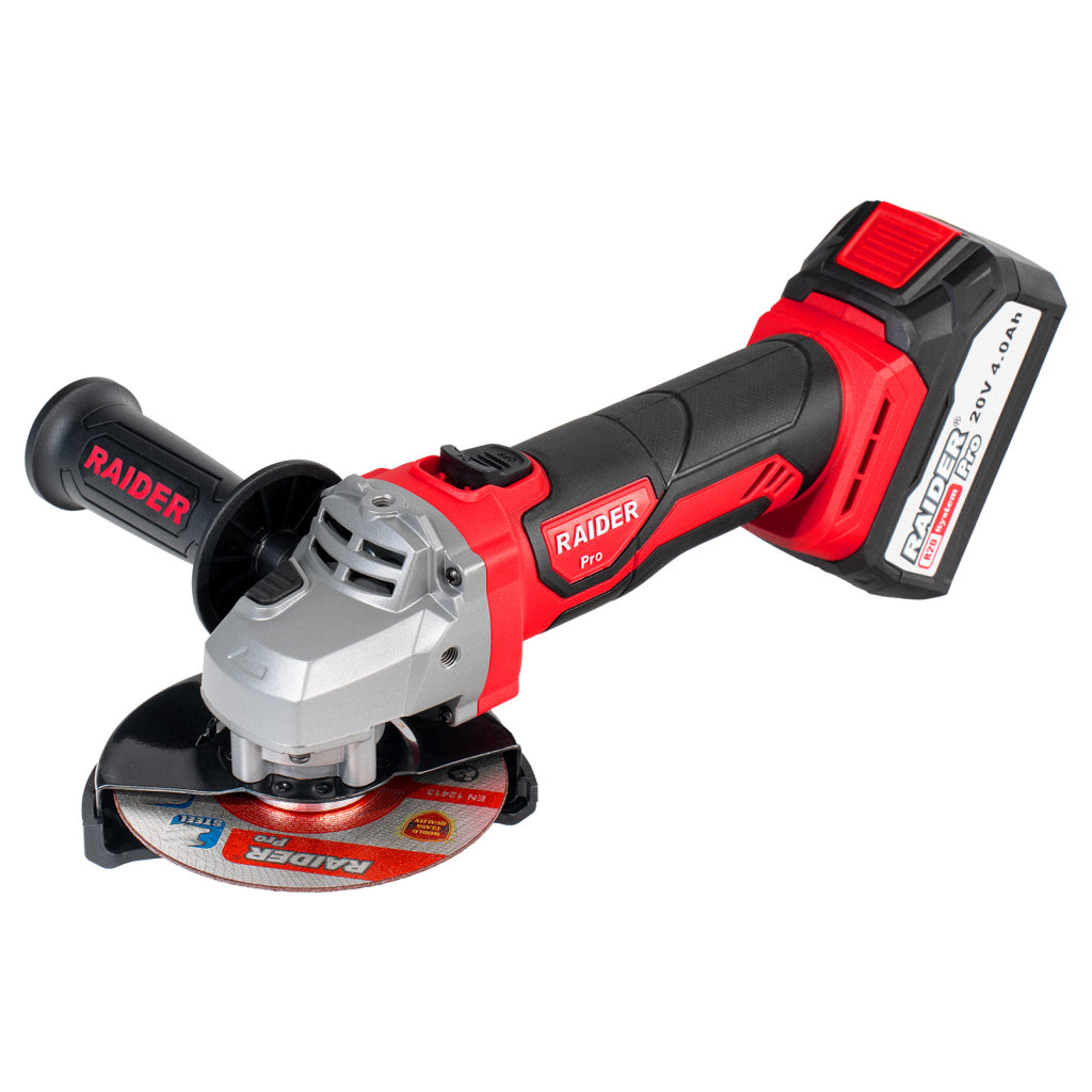 Raider R20 Polizor unghiular Ø125mm 20V 4Ah valiza RDP-SPAG20