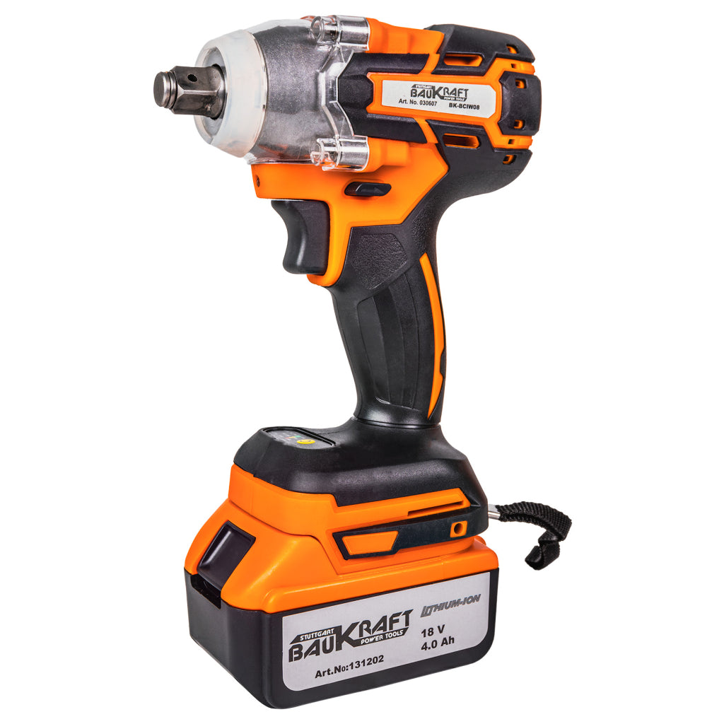 Baukraft Bormasina percutie si cheie BL 18V 4A 2Ah BK-CDIBIW3