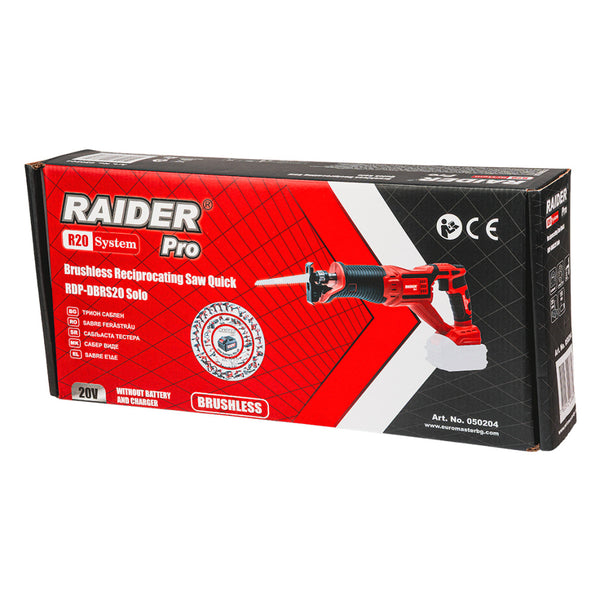Raider R20 Fierastrau sabie prindere rapida 20V SOLO RDP-DBRS20