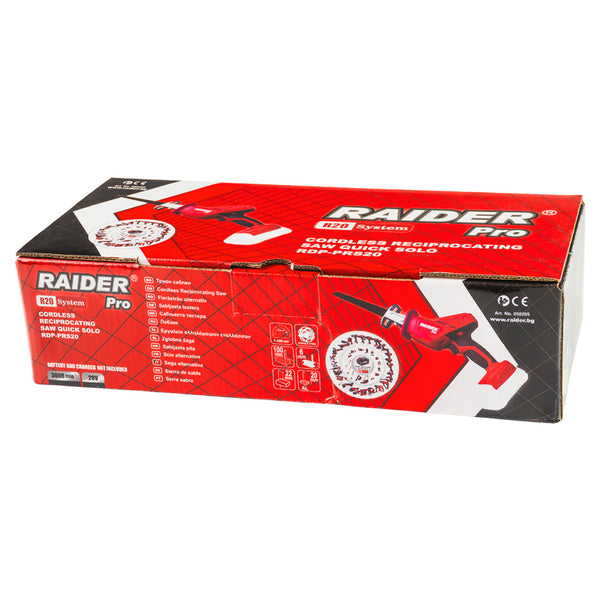 Raider R20 Fierastrau sabie prindere rapida 20V SOLO RDP-PRS20