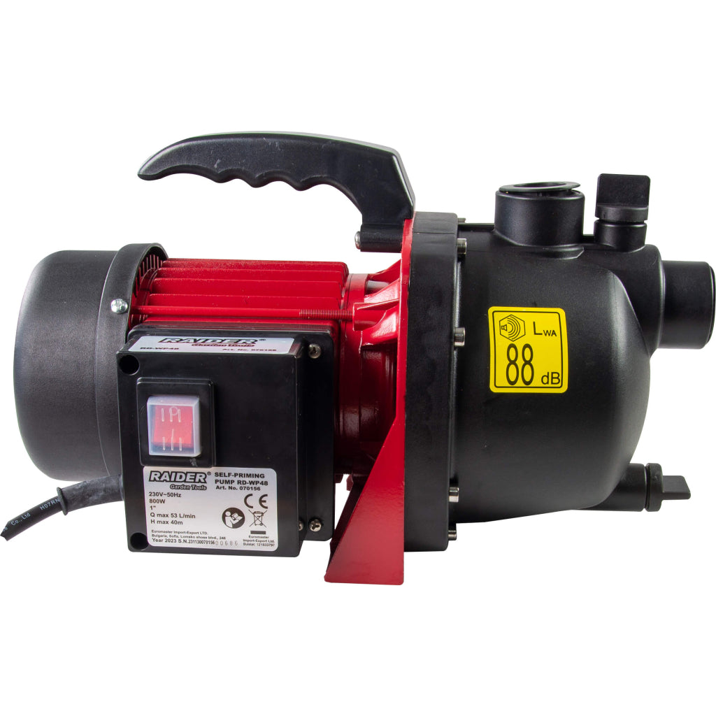 Raider Pompa cu autoamorsare 800W 1" 7-40m 3180l/h RD-WP48