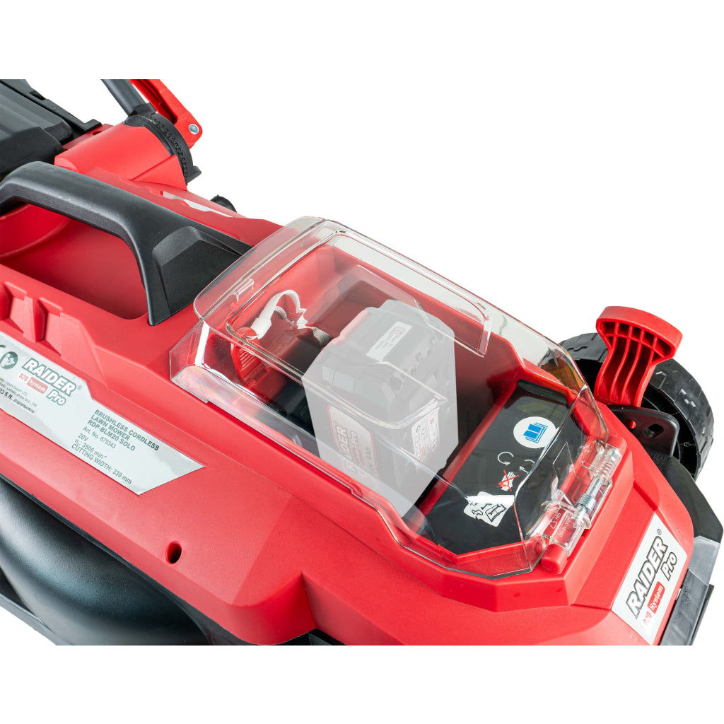 Raider R20 Masina tuns iarba brushless 20V 33cm 35L SOLO RDP-BLM20