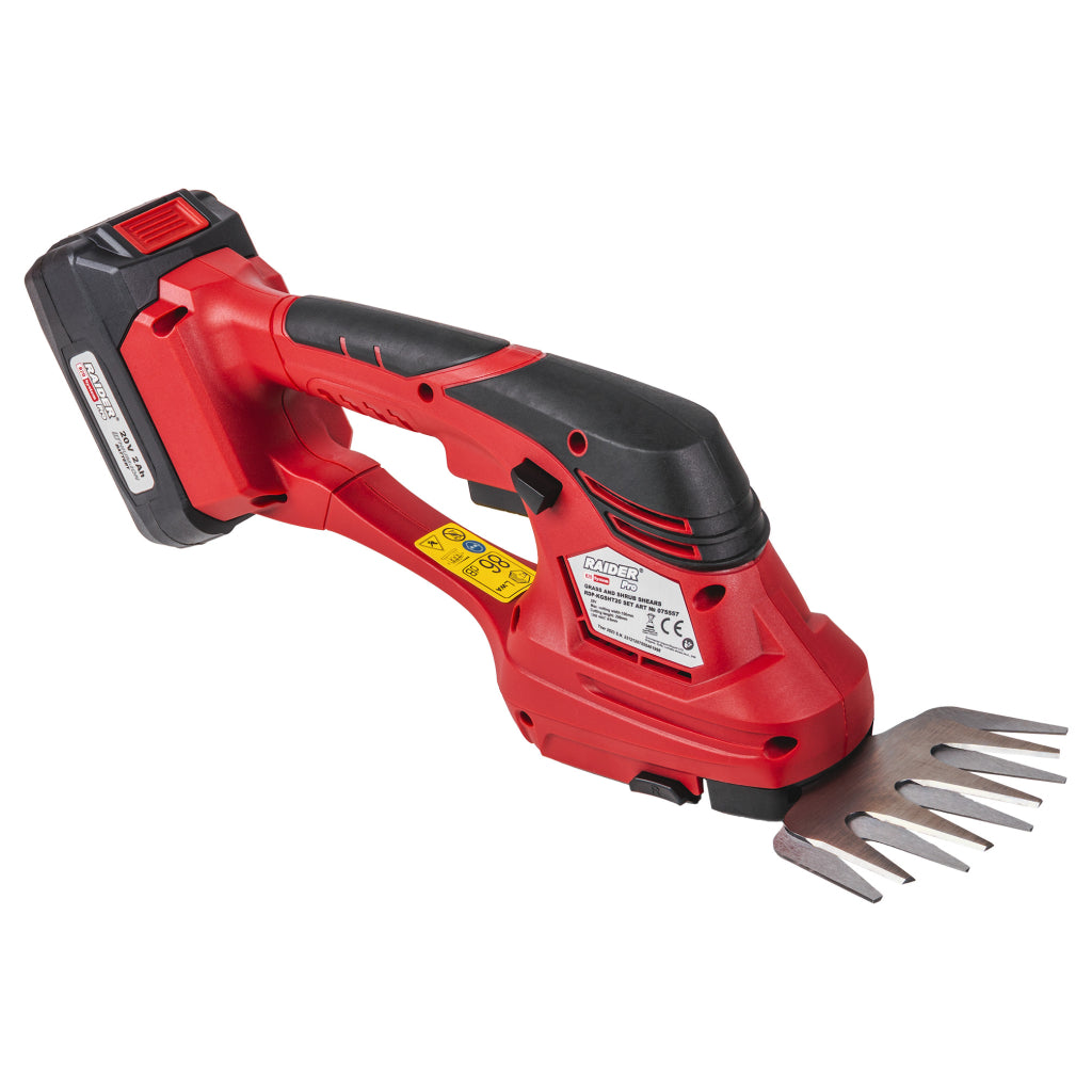 Raider R20 Foarfeca 20V pentru iarba si gard viu 2Ah RDP-KGSHT20