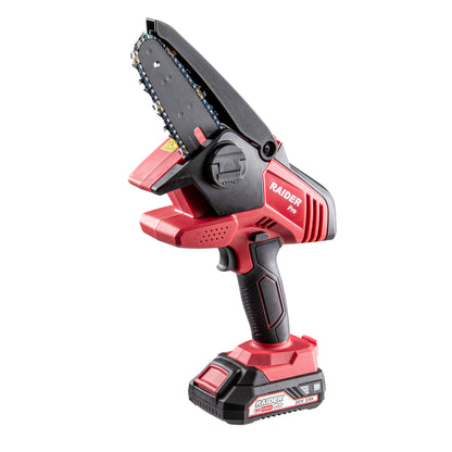 Raider R20 Fierastrau de gradina cu lant si lama 20V 120mm 2Ah RDP-GP20