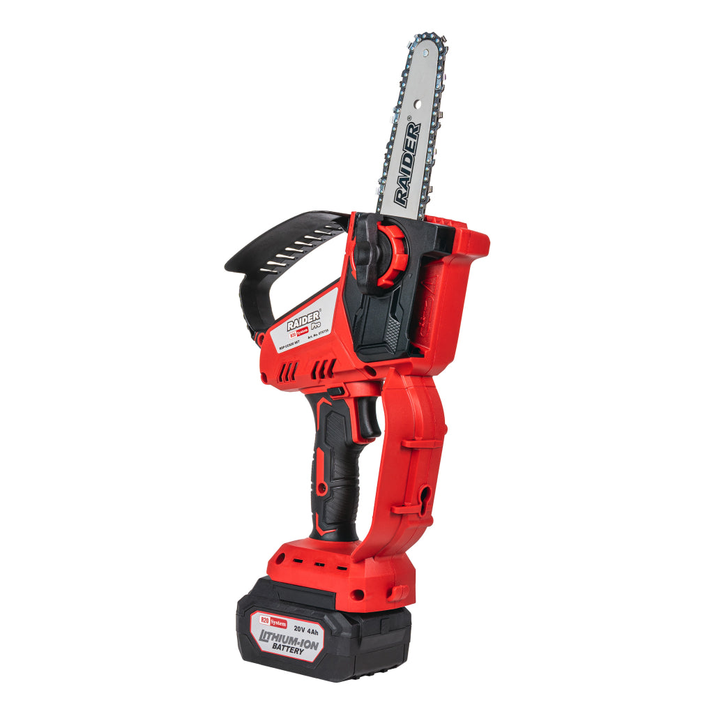 Raider R20 Fierastrau de gradina cu lant si lama 20V 150mm 2Ah RDP-CCS20