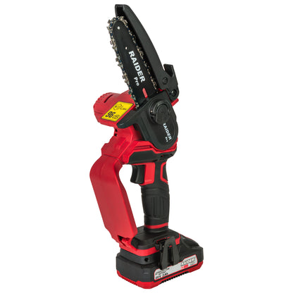 Raider R20 Fierastrau de gradina cu lant si lama 20V 120mm 2Ah RDP-YGP20