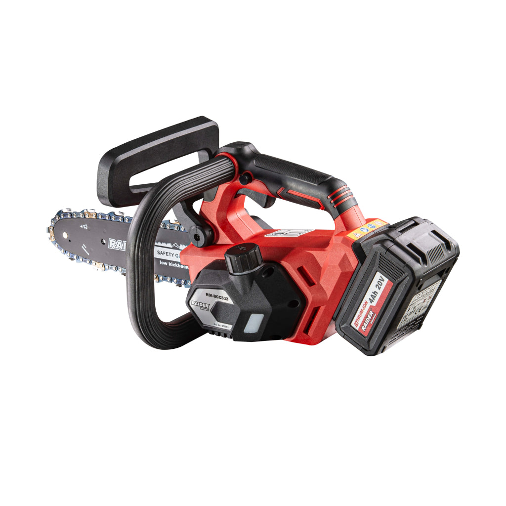 Raider Industrial Fierastrau cu lant 20V 255mm 4.0Ah BL RDI-BCCS32