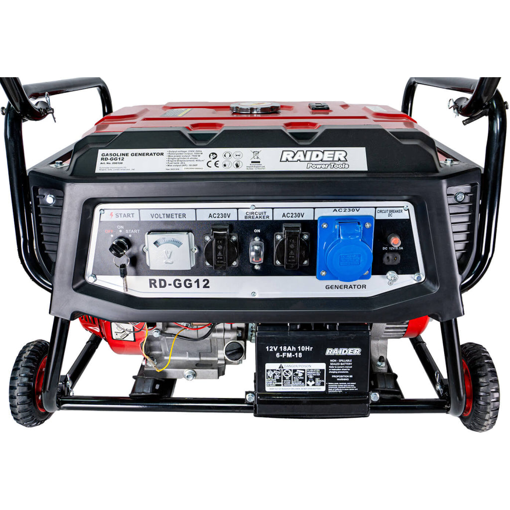 Raider Generator pe benzina 7.5kW pornire cu cheie RD-GG12