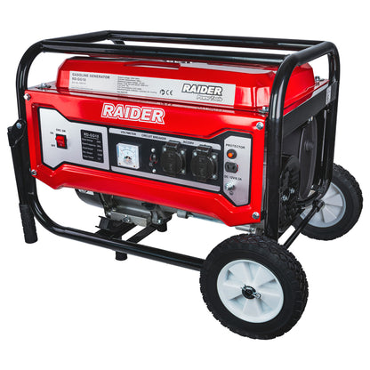 Raider Generator pe benzina 3kW cadru cu roti RD-GG18