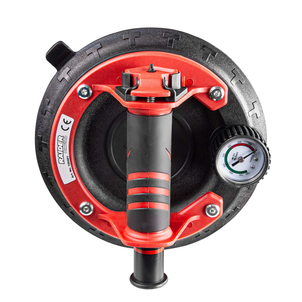 Raider Ventuza cu pompa de vid si manometru 205mm168Kg RD