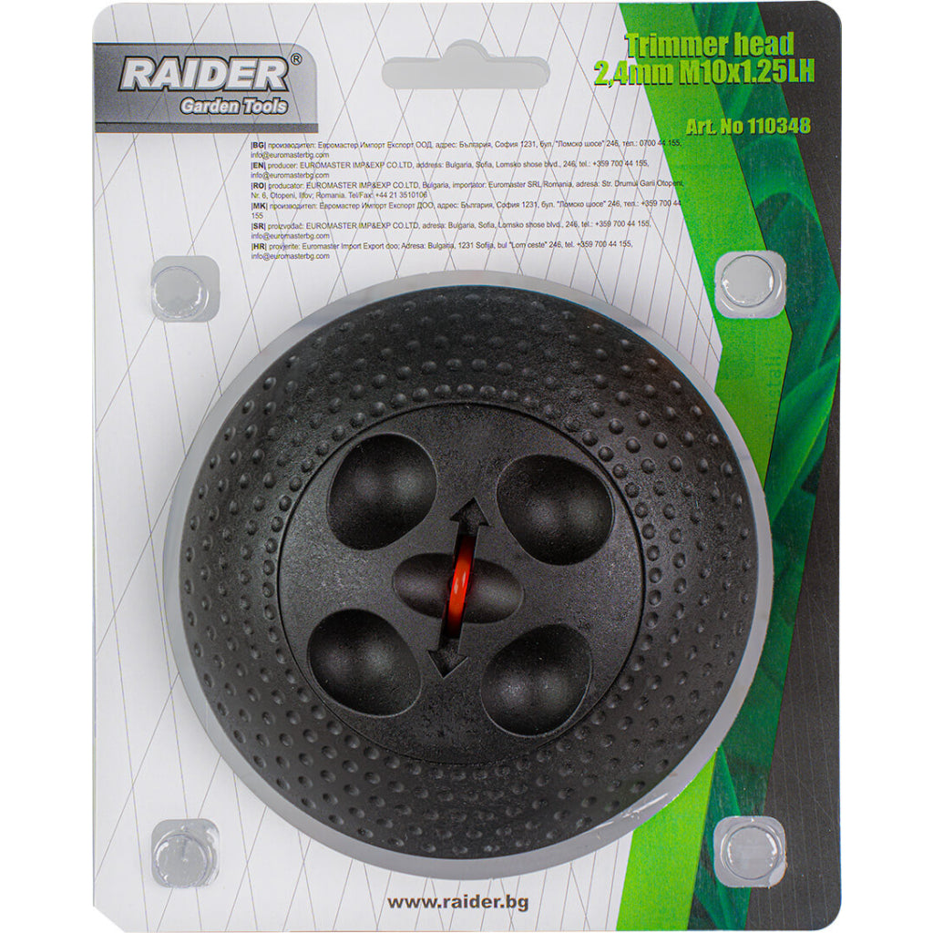 Raider Accessories Cap de motocoasa ø2.40mm x 10m M10 negru rapid