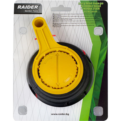 Raider Accessories Cap de motocoasa ø2.40mm x 10m M10 negru-galben rapid
