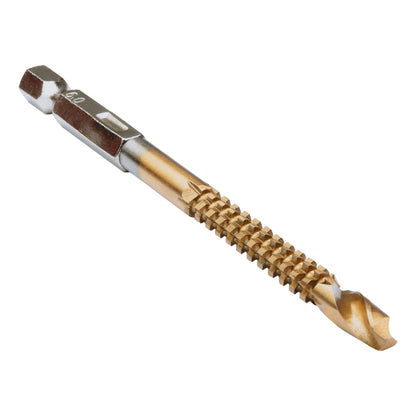 Raider Accessories Burghiu metal HSS+TIN 6.0mm cu freza decupat 1/4 HEX