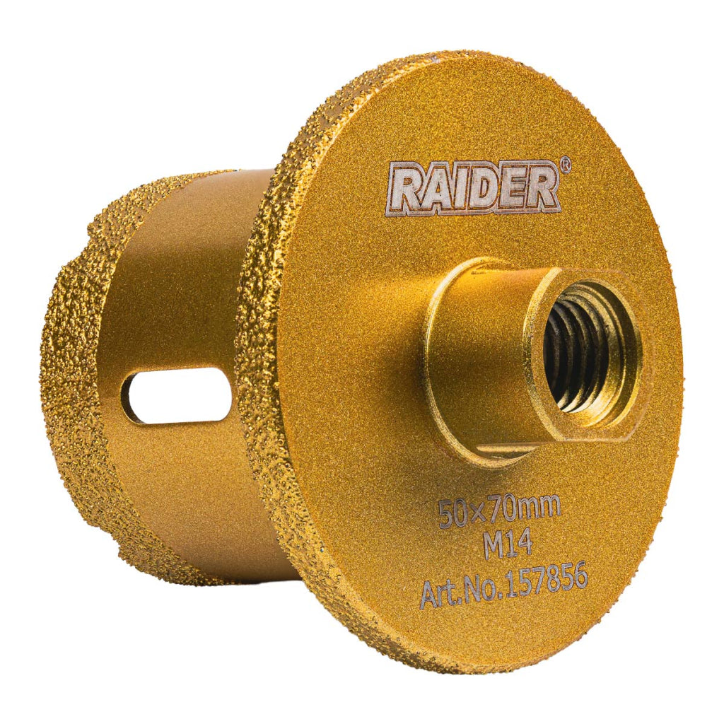 Raider Accessories Freza diamantata pentru gaurit ceramica M14 ø50x70mm