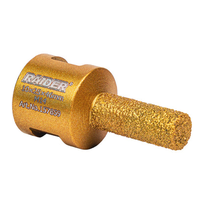 Raider Accessories Freza diamantata tip bit pentru gaurit ceramica M14 ø10x25x46mm