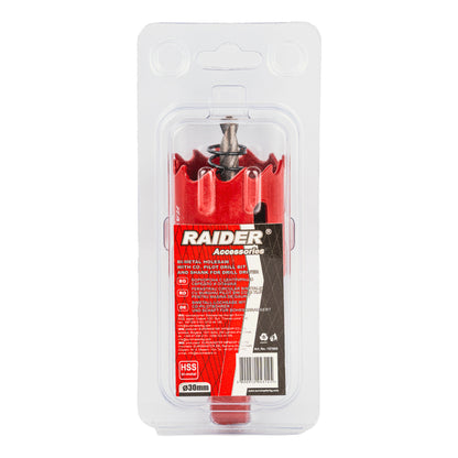 Raider Accessories Carota bi-metal HSS ø30mm cu burghiu pilot RD