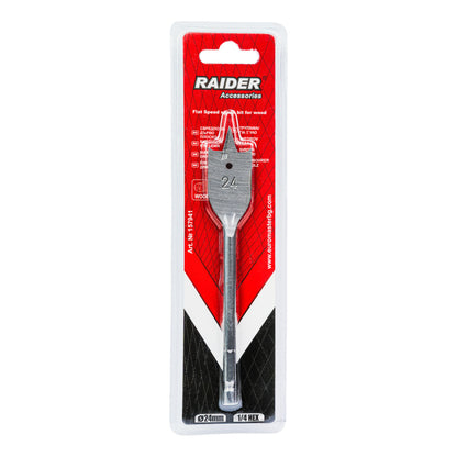 Raider Accessories Burghiu lemn plat hex ¼ ø24mm