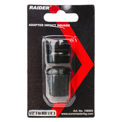 Raider Accessories Adaptor Impact patrat ½"F la HEX ¼"F RD