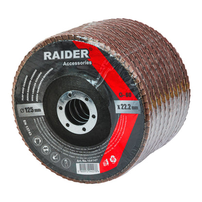 Raider Accessories Disc circular cu lamele smirghel ceramic ø125mm G60