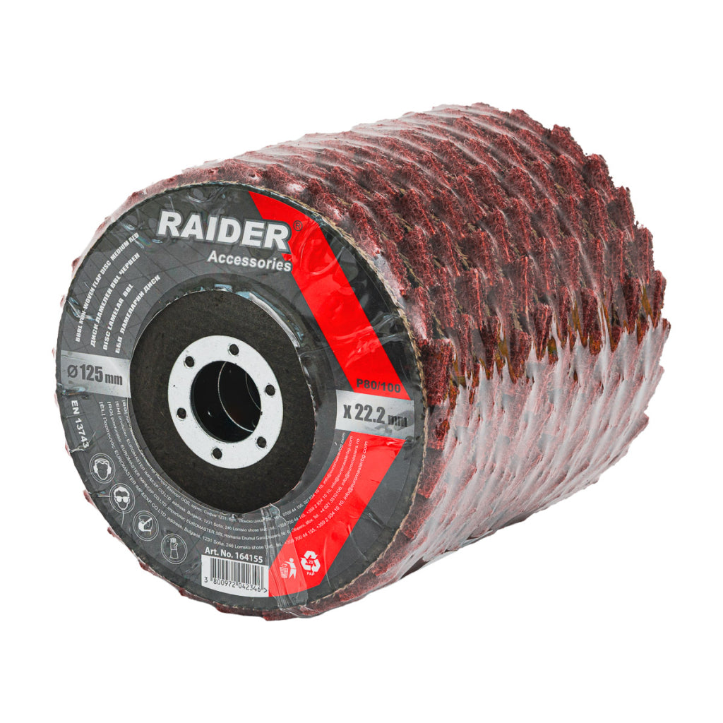 Raider Accessories Disc lamelar netesut ø125mm mediu rosu