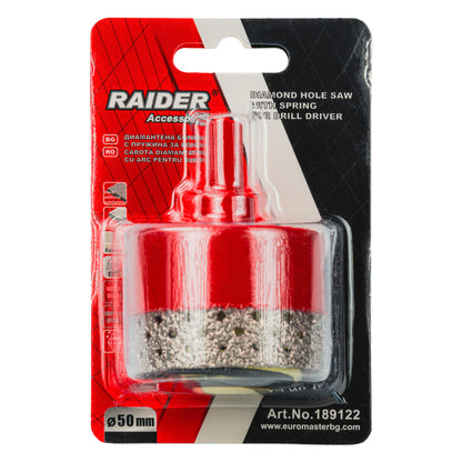 Raider Accessories Carota diamantata cu arc pentru Carotare umeda HEX Ø50mm