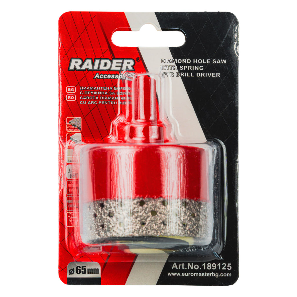 Raider Accessories Carota diamantata cu arc pentru Carotare umeda HEX Ø65mm