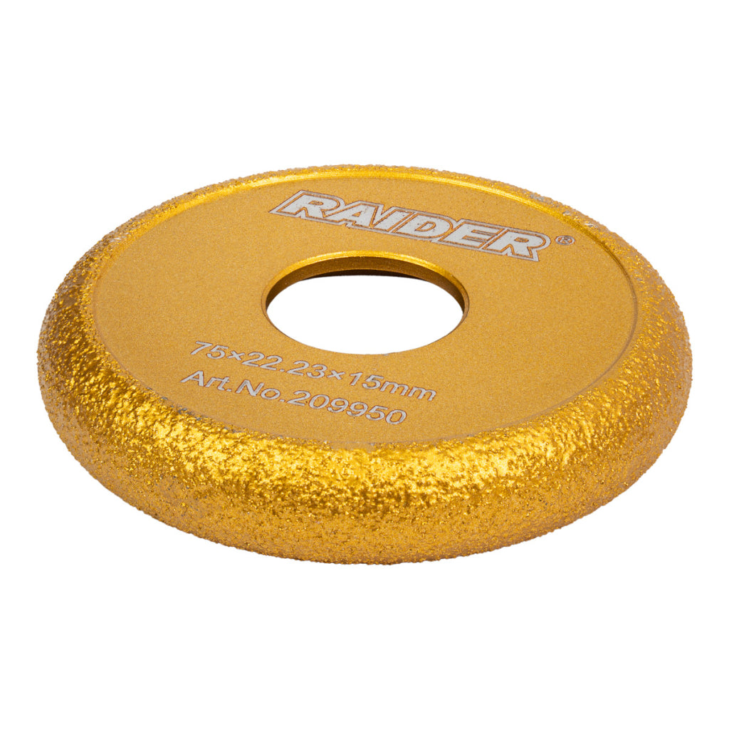 Raider Accessories Disc diamantat rectificat 75x22.2x15mm muchii U intors ceramica