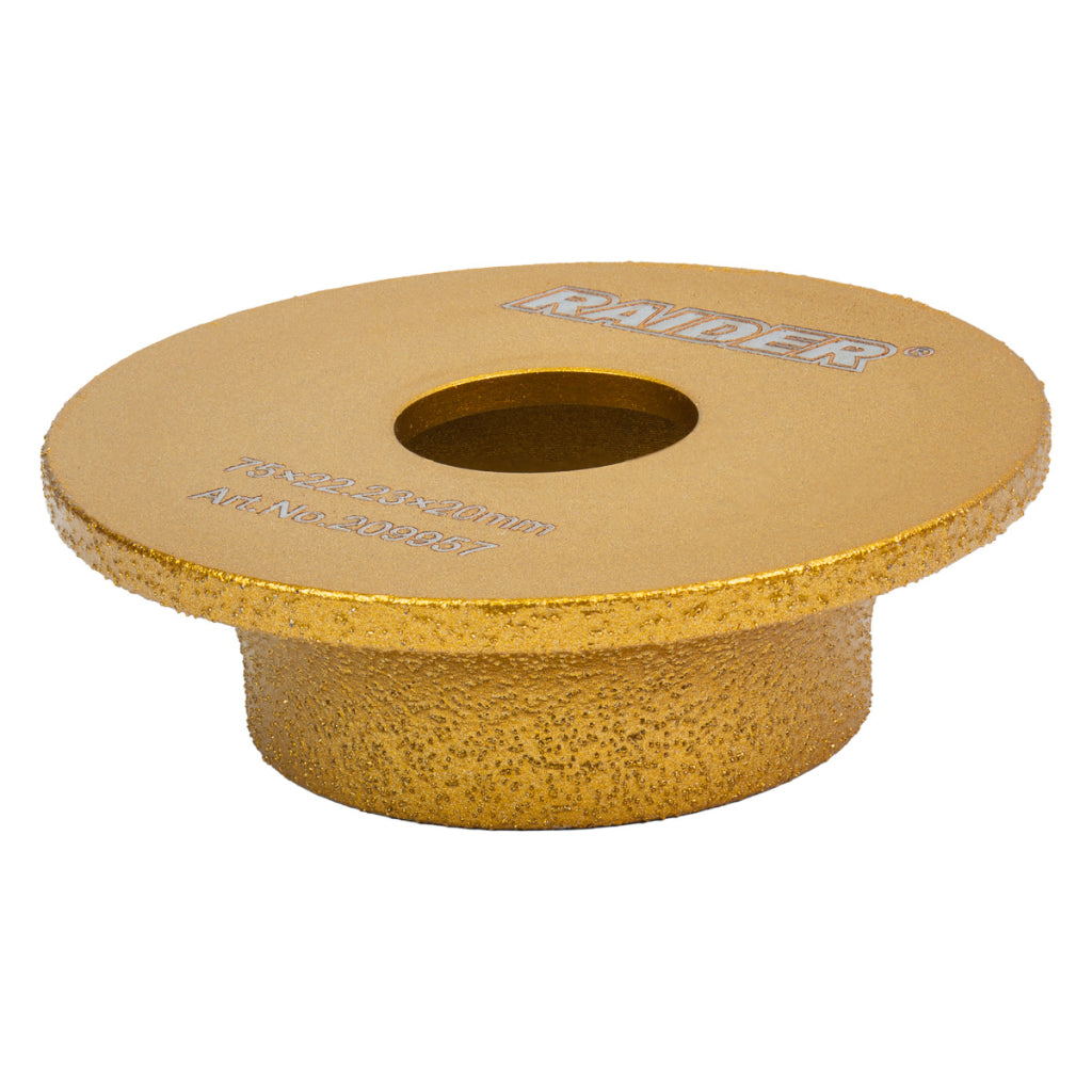 Raider Accessories Disc diamantat 75x22.2x20mm muchii semirotunde ceramica