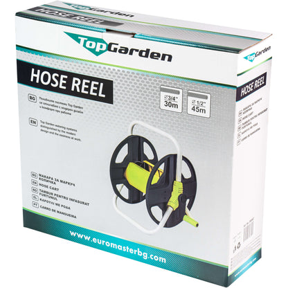 Top Garden Derulator tambur pentru furtun cadru metalic 45m TG