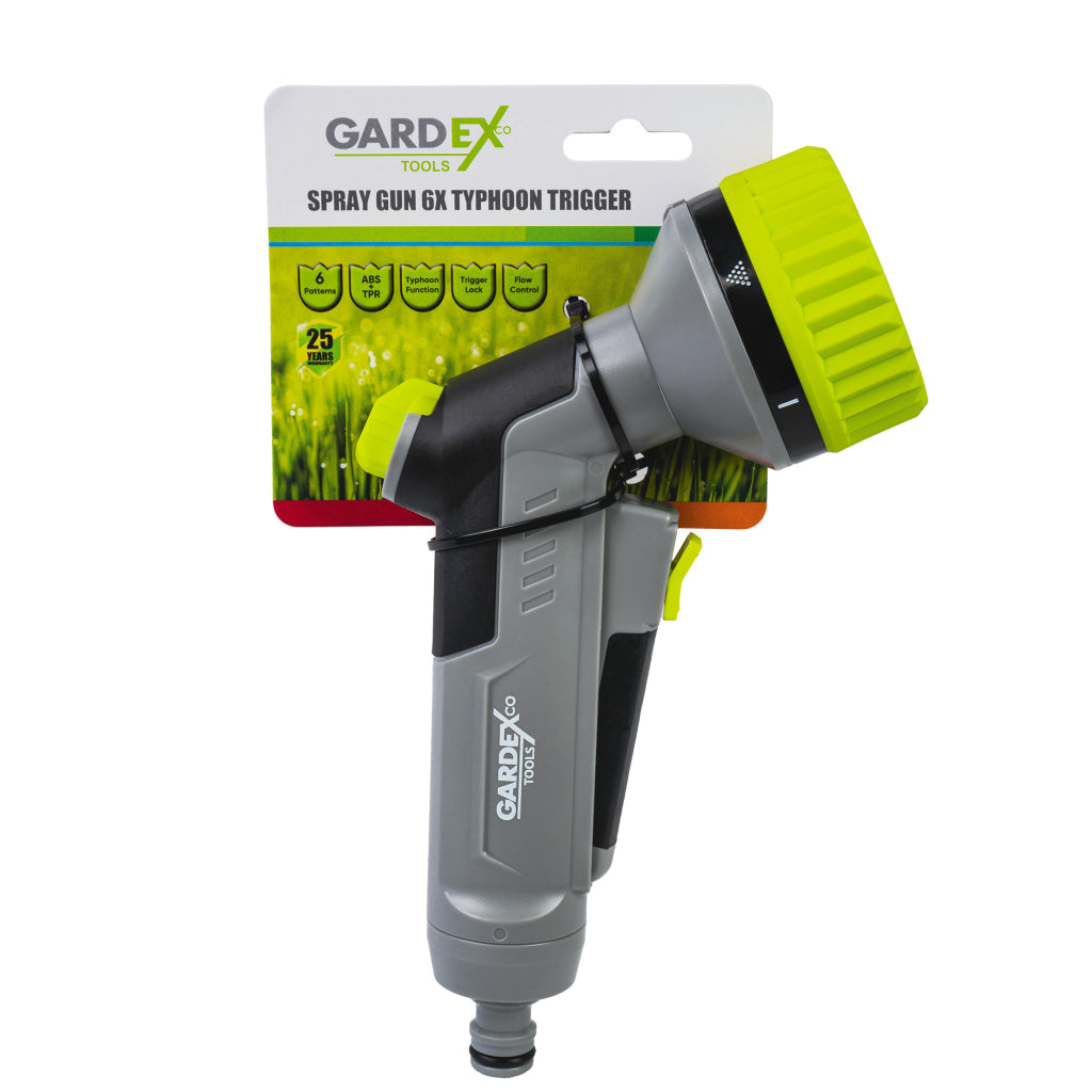 Gardex Pistol pentru stropit ½" 6 duze TYPHOON TRIGGER GX