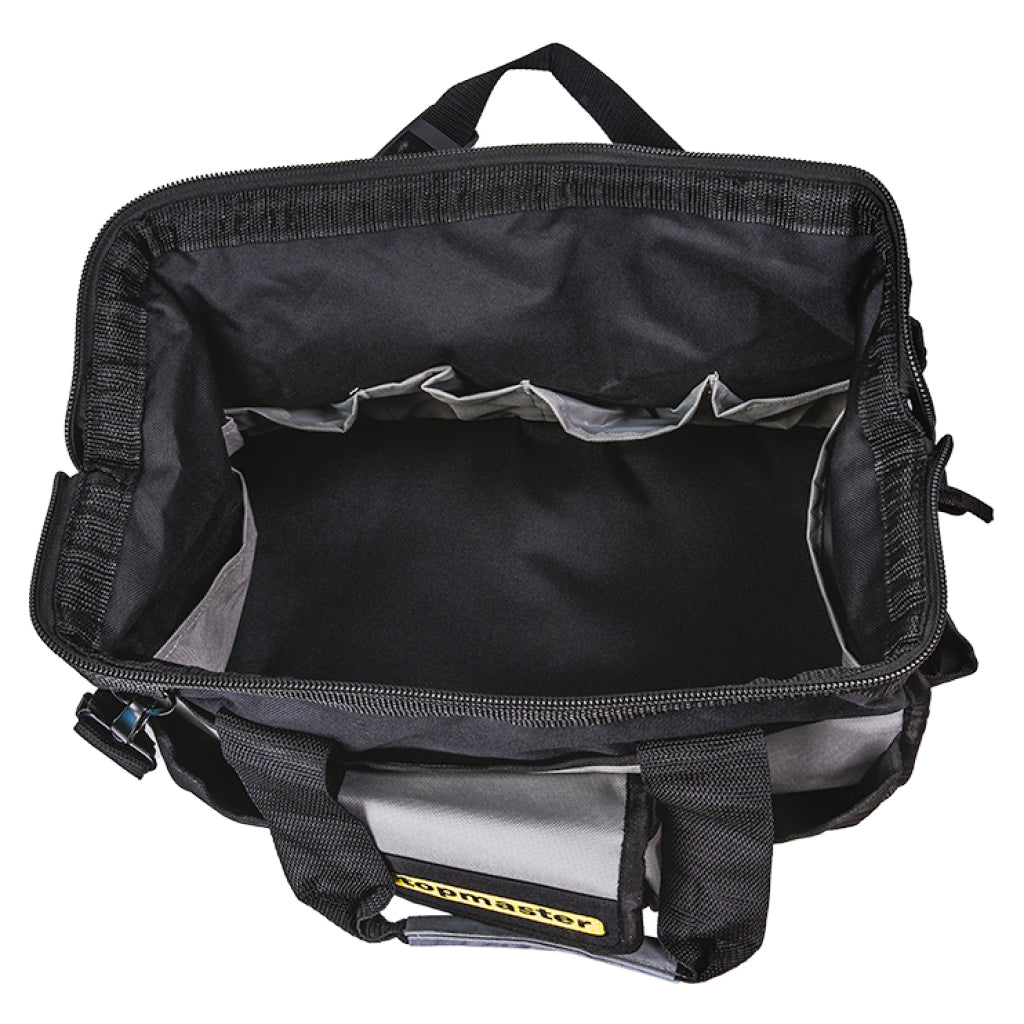 Top Master Pro Geanta textila 40x23x31cm cu 22 buzunare neagra Topmaster