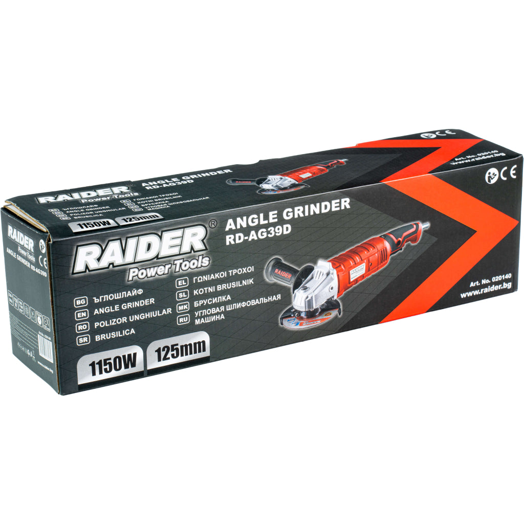 Raider Polizor unghiular 125mm 1150W viteza variabila RD-AG39