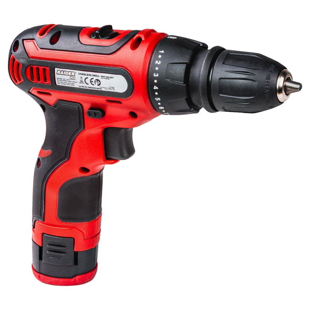 Raider Masina de gaurit si insurubat 12V 2x1.5Ah 28Nm RD-CDL26