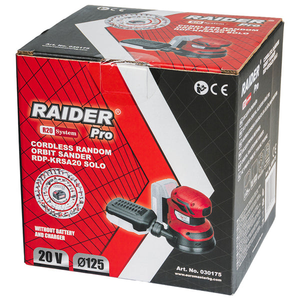 Raider R20 Slefuitor orbital 20V Ø125mm vit. var. SOLO RDP-KRSA20