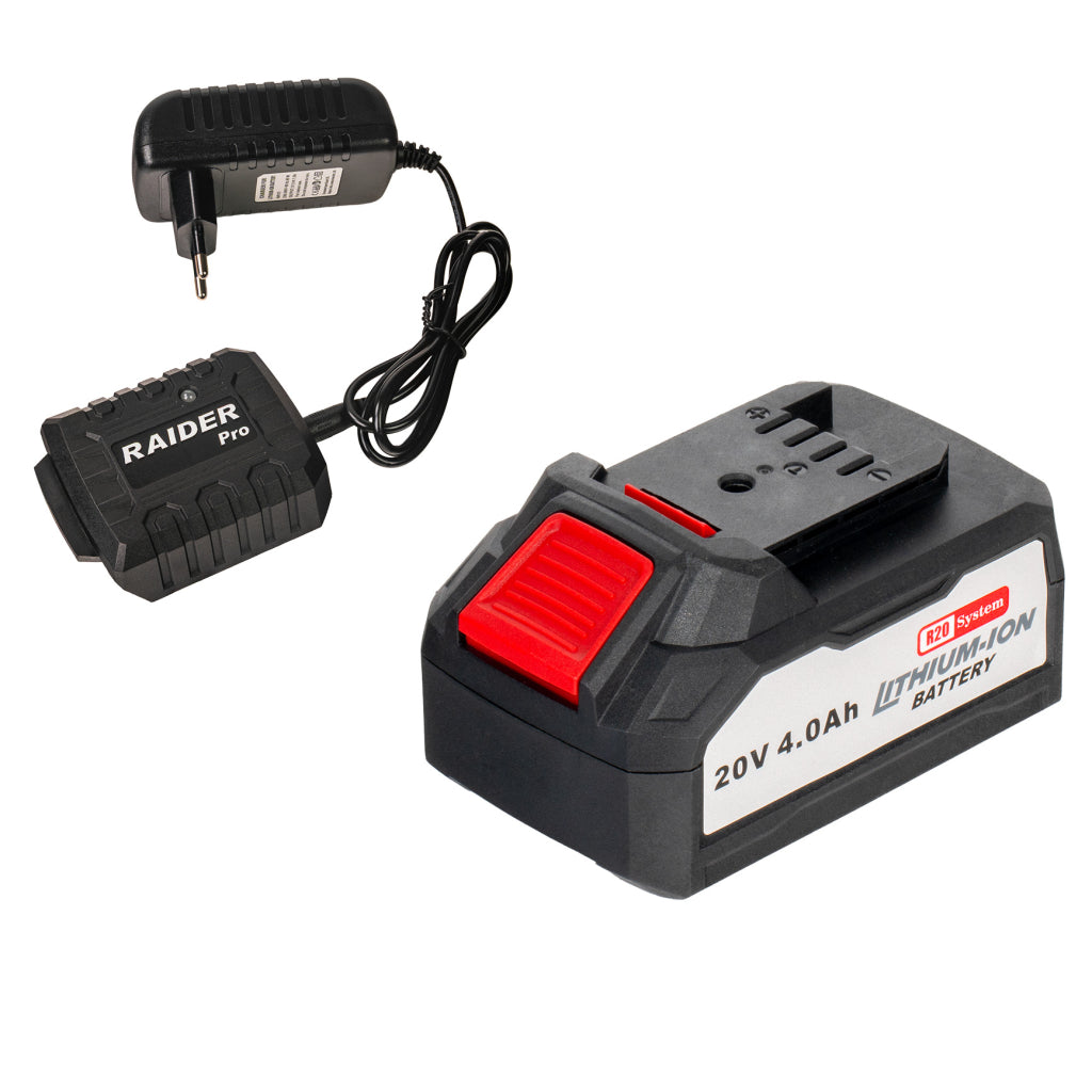 Raider R20 Polizor unghiular cu motor fara perii  Ø125mm 20V 4.0Ah RDP-PBAG20