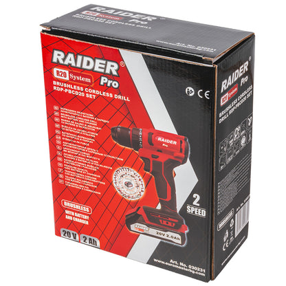 Raider R20 Masina de gaurit si insurubat 20V 2Ah 44Nm RDP-PBCD20 - R20 - O baterie, multe posibilitati!