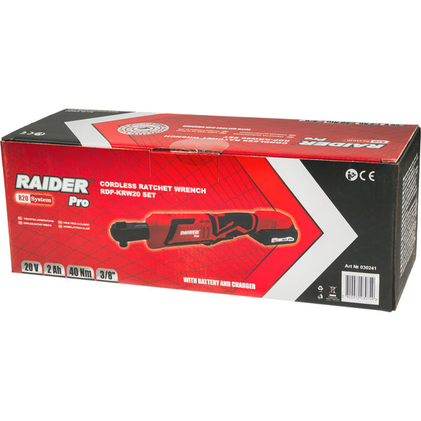 Raider R20 Cheie cu clichet 3/8" 40Nm LED RDP-KRW20