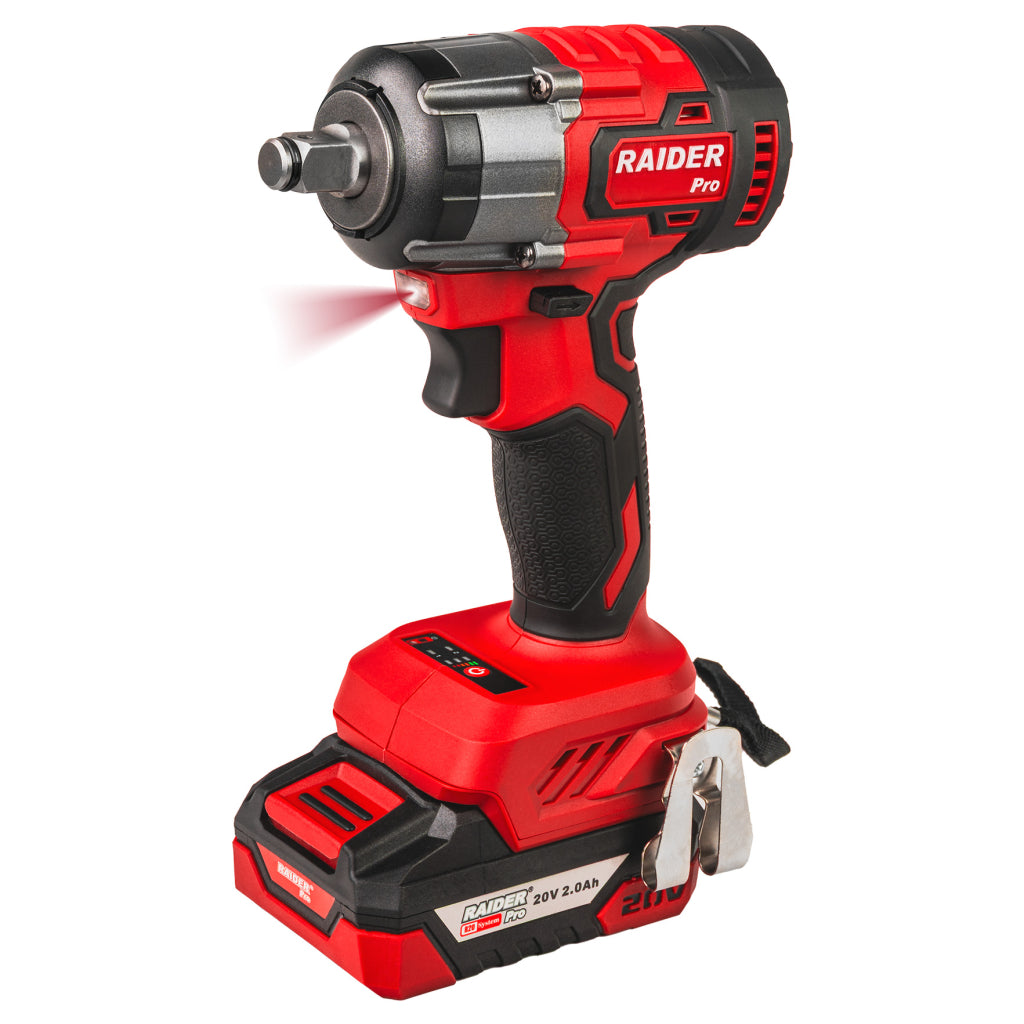 Raider R20 trusa bormasina polizor unghiular cheie impact si casti bluetooth cadou 20V 2x2Ah RDP