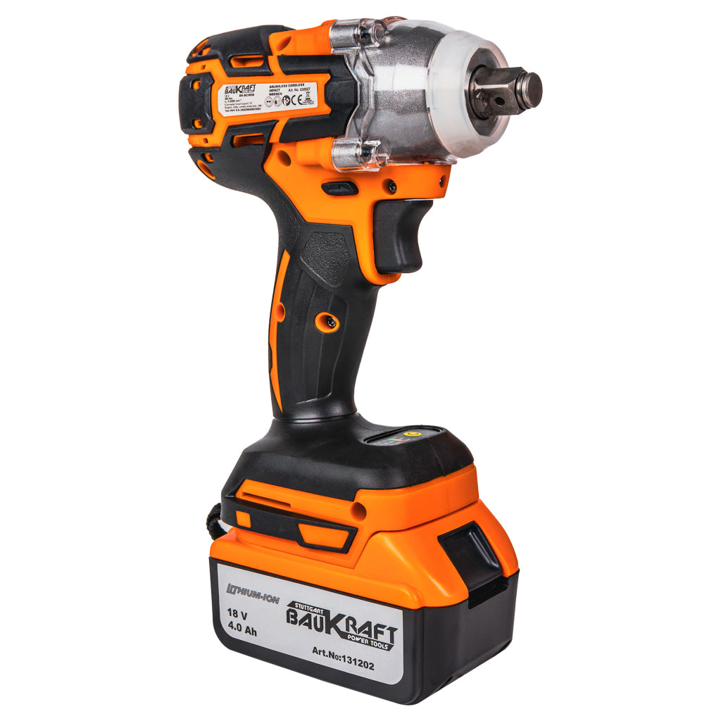 Baukraft Bormasina percutie si cheie BL 18V 4A 2Ah BK-CDIBIW3