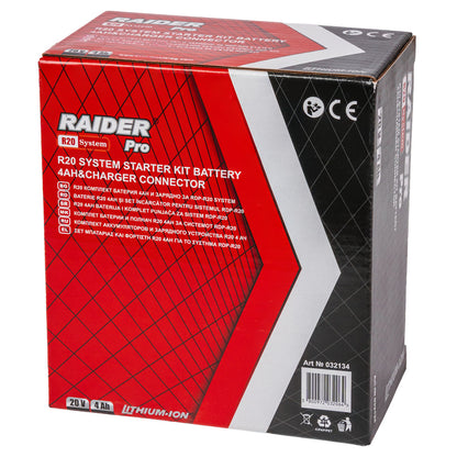 Raider R20 Set incarcator si acumulator 20V 4Ah