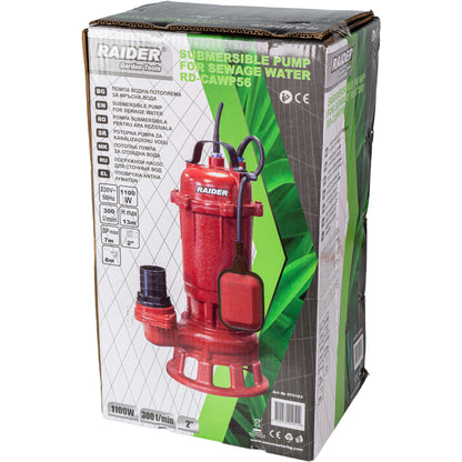 Raider Pompa cu plutitor 1.1kW 2" 7-13m 18000l/h lama RD-CAWP56