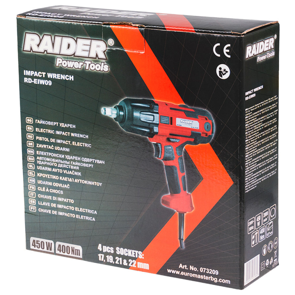 Raider Pistol electric de impact ½" 450W 400Nm RD-EIW09